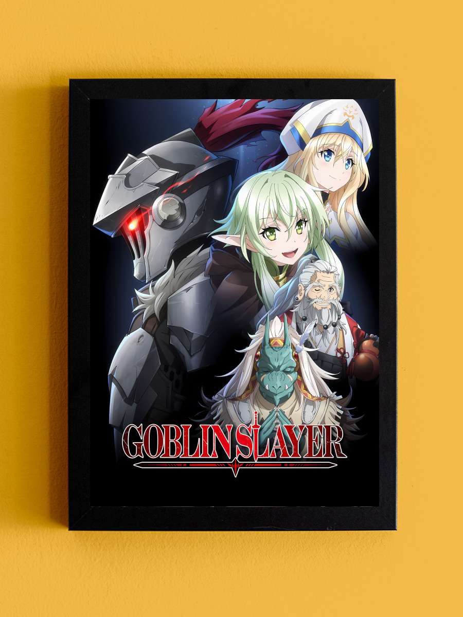 Goblin Slayer - ゴブリンスレイヤー Dizi Tablo Siyah Çerçeveli Dizi Poster Duvar Tablo