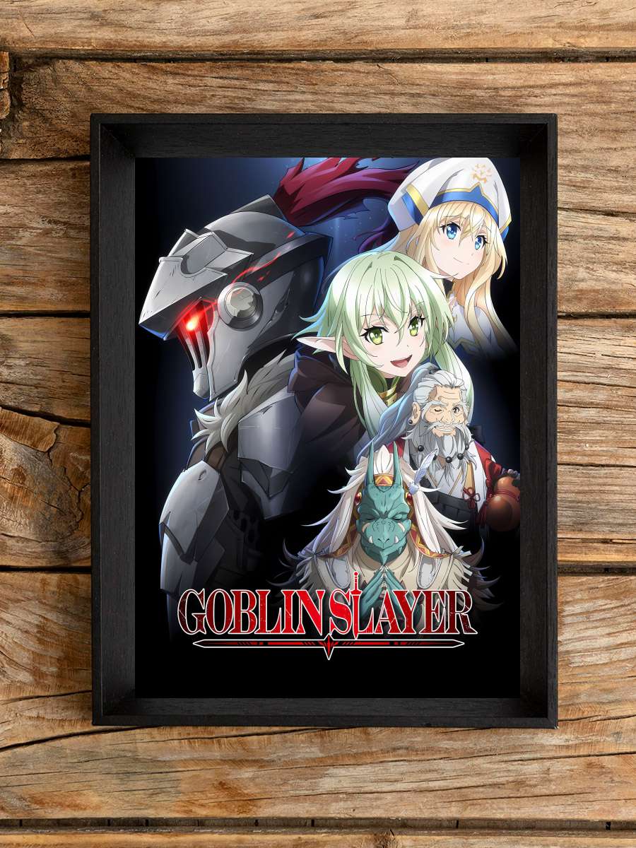 Goblin Slayer - ゴブリンスレイヤー Dizi Tablo Siyah Çerçeveli Dizi Poster Duvar Tablo