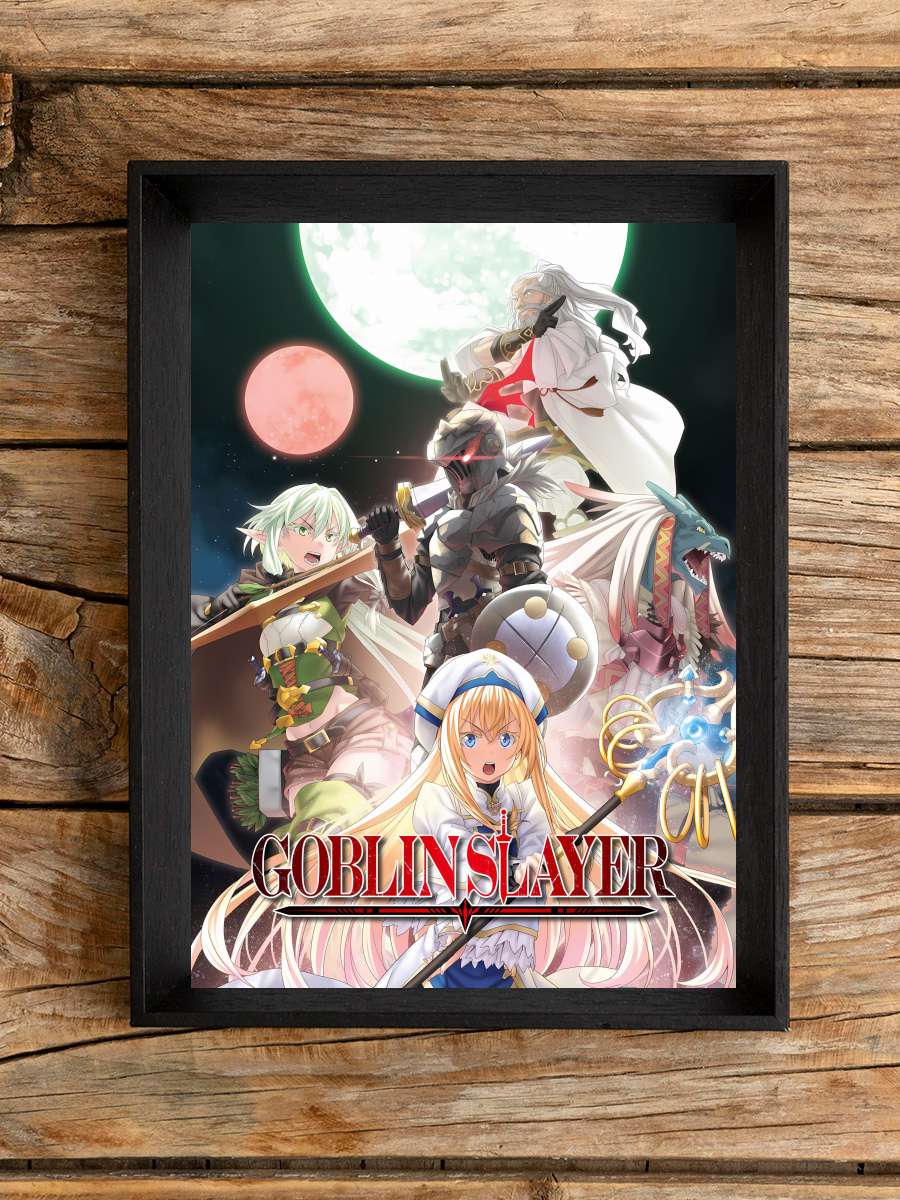 Goblin Slayer - ゴブリンスレイヤー Dizi Tablo Siyah Çerçeveli Dizi Poster Duvar Tablo