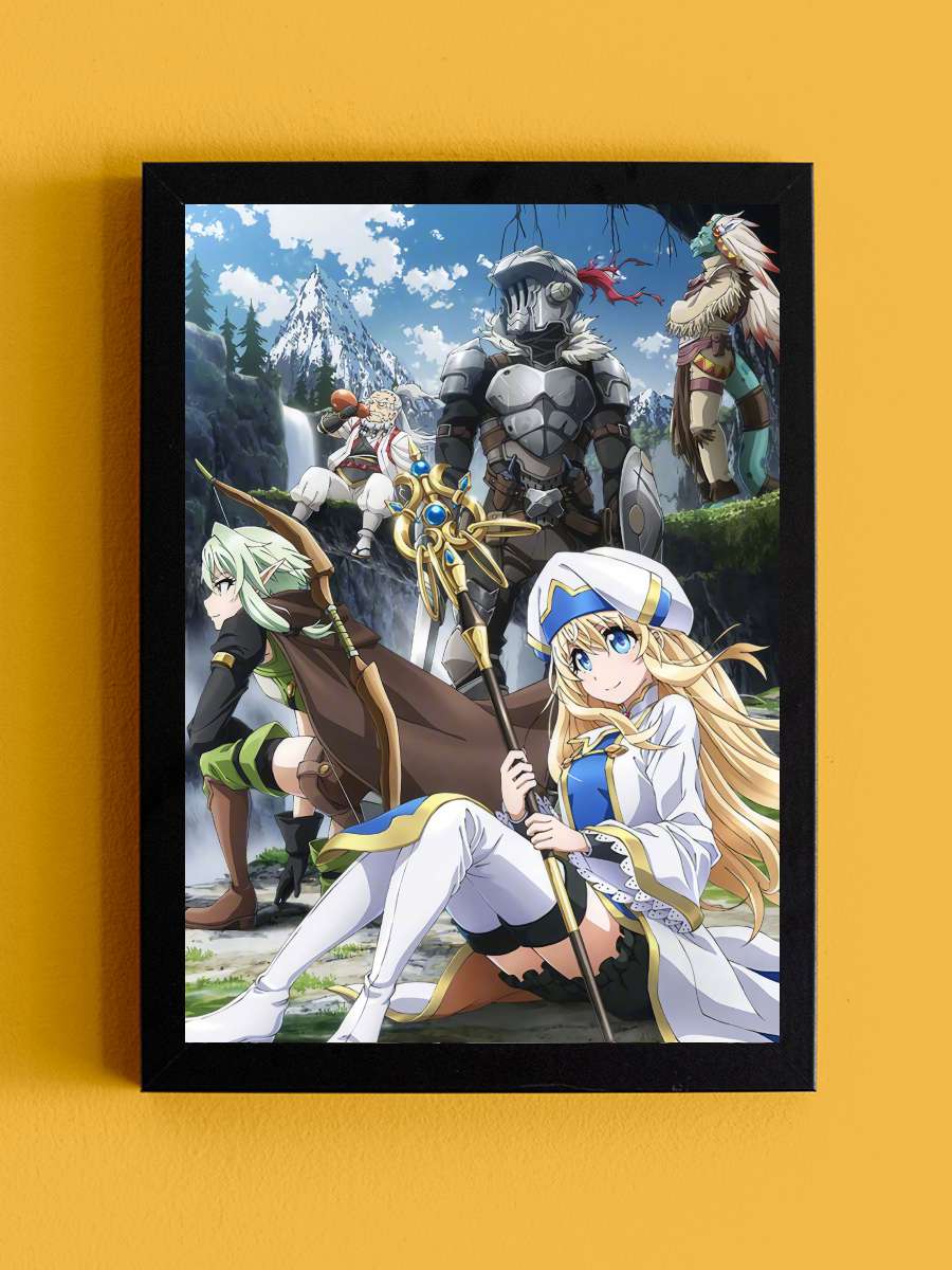 Goblin Slayer - ゴブリンスレイヤー Dizi Tablo Siyah Çerçeveli Dizi Poster Duvar Tablo