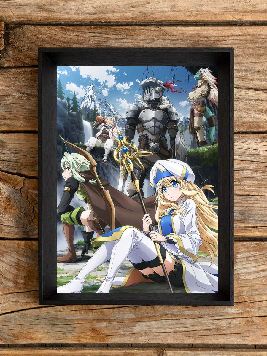 Goblin Slayer - ゴブリンスレイヤー Dizi Tablo Siyah Çerçeveli Dizi Poster Duvar Tablo