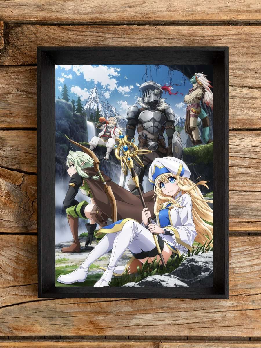 Goblin Slayer - ゴブリンスレイヤー Dizi Tablo Siyah Çerçeveli Dizi Poster Duvar Tablo