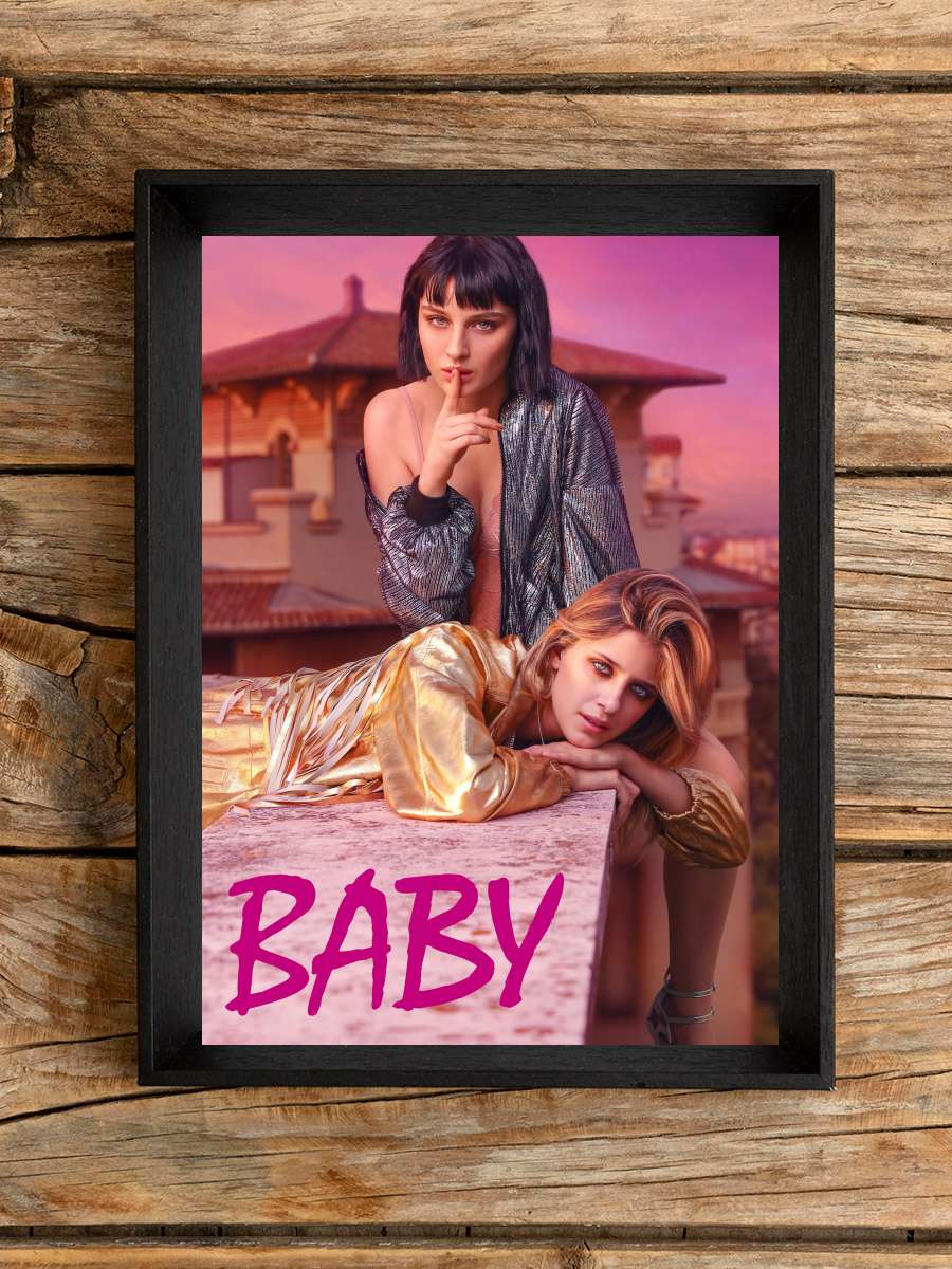 Baby Dizi Tablo Siyah Çerçeveli Dizi Poster Duvar Tablo