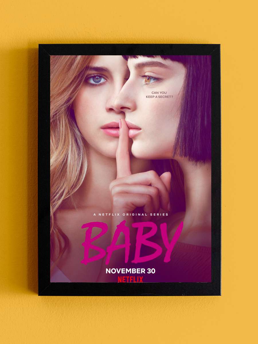 Baby Dizi Tablo Siyah Çerçeveli Dizi Poster Duvar Tablo