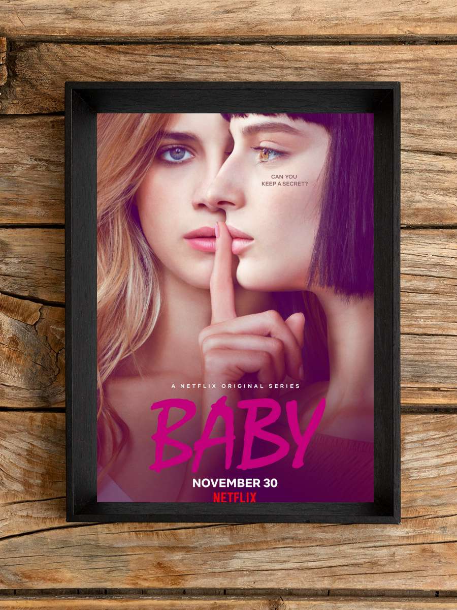 Baby Dizi Tablo Siyah Çerçeveli Dizi Poster Duvar Tablo