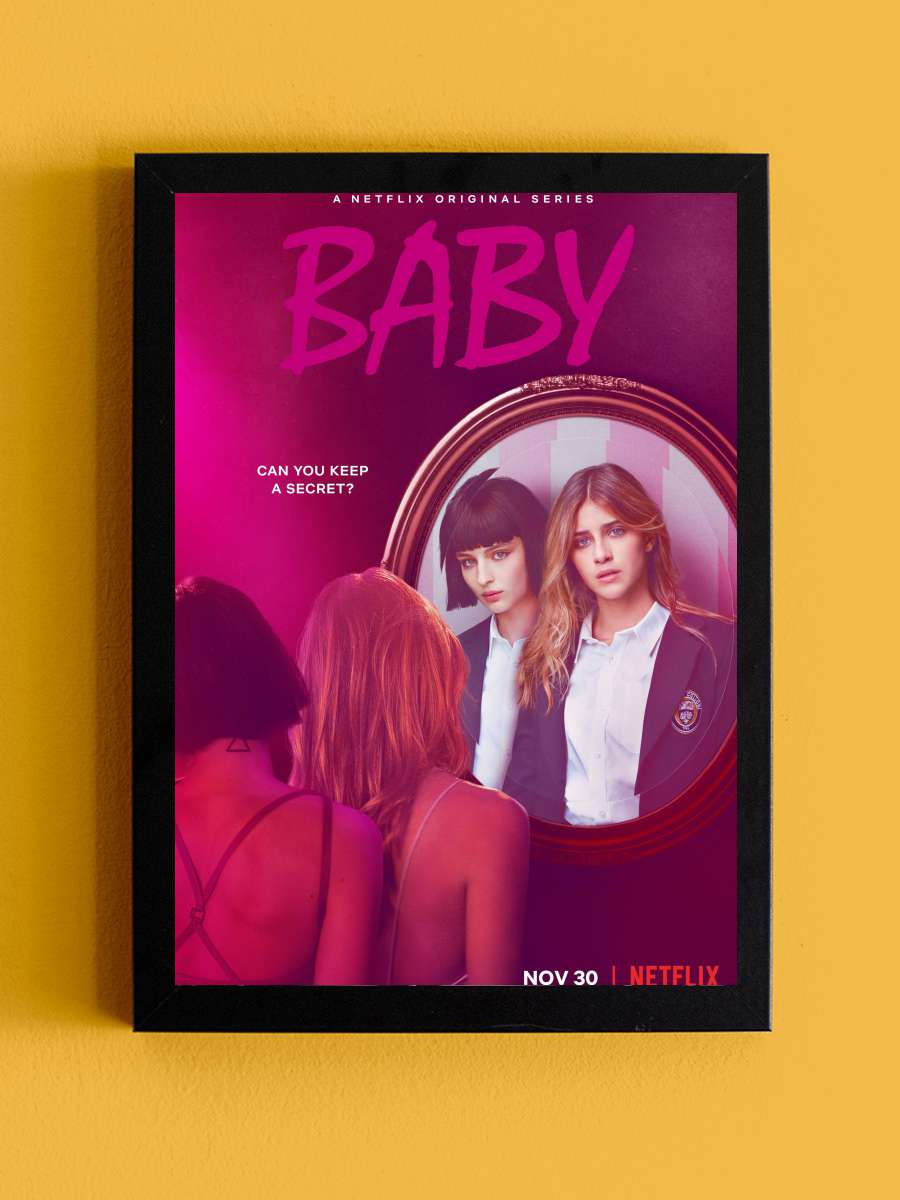 Baby Dizi Tablo Siyah Çerçeveli Dizi Poster Duvar Tablo