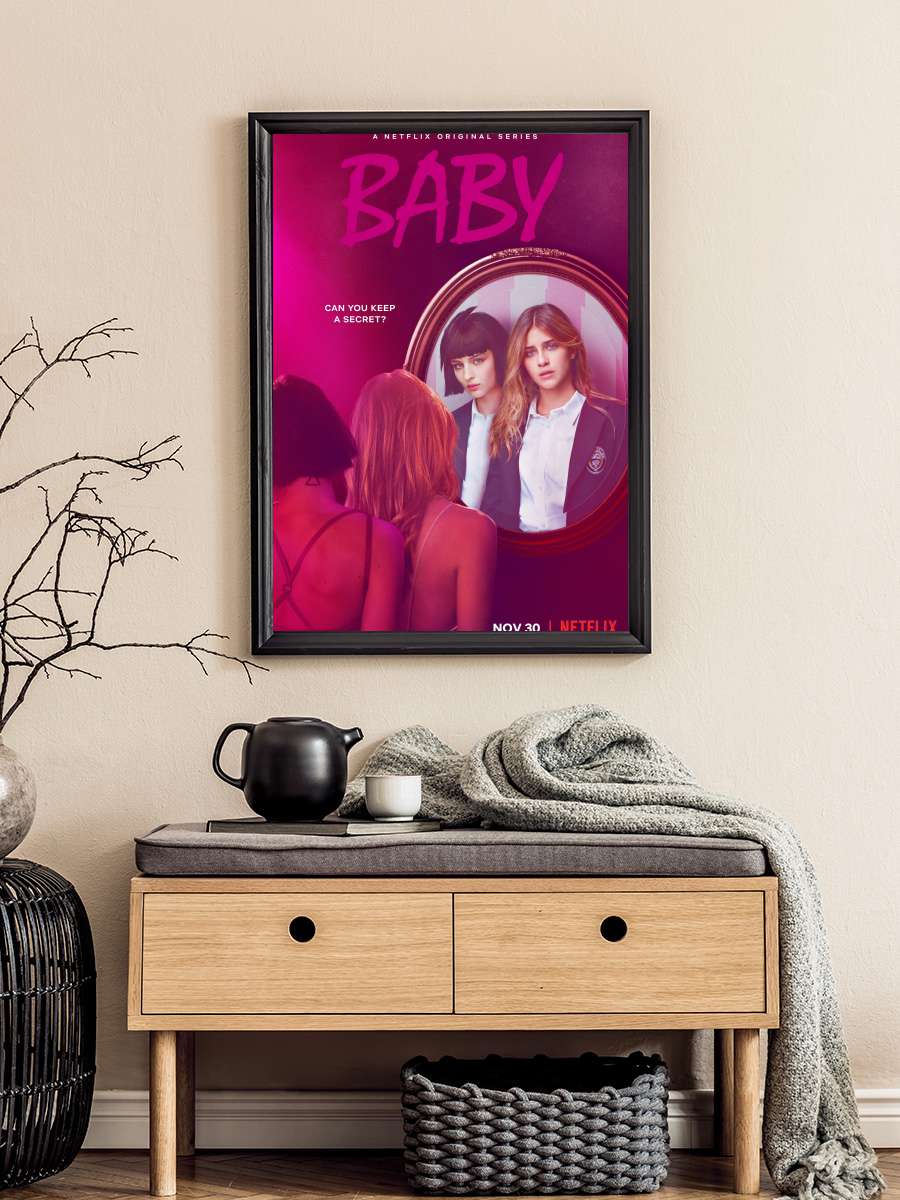 Baby Dizi Tablo Siyah Çerçeveli Dizi Poster Duvar Tablo