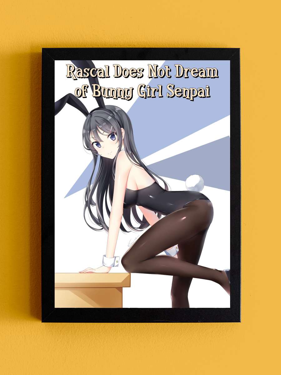 Seishun Buta Yarou wa Bunny Girl Senpai no Yume wo Minai - 青春ブタ野郎はバニーガール先輩の夢を見ない Dizi Tablo Siyah Çerçeveli Dizi Poster Duvar Tablo