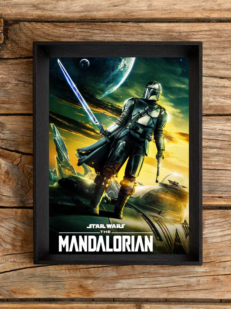 The Mandalorian Dizi Tablo Siyah Çerçeveli Dizi Poster Duvar Tablo