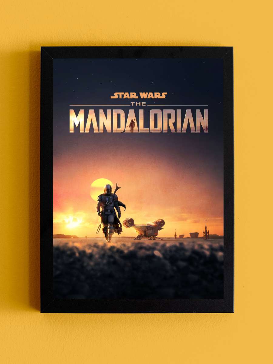 The Mandalorian Dizi Tablo Siyah Çerçeveli Dizi Poster Duvar Tablo