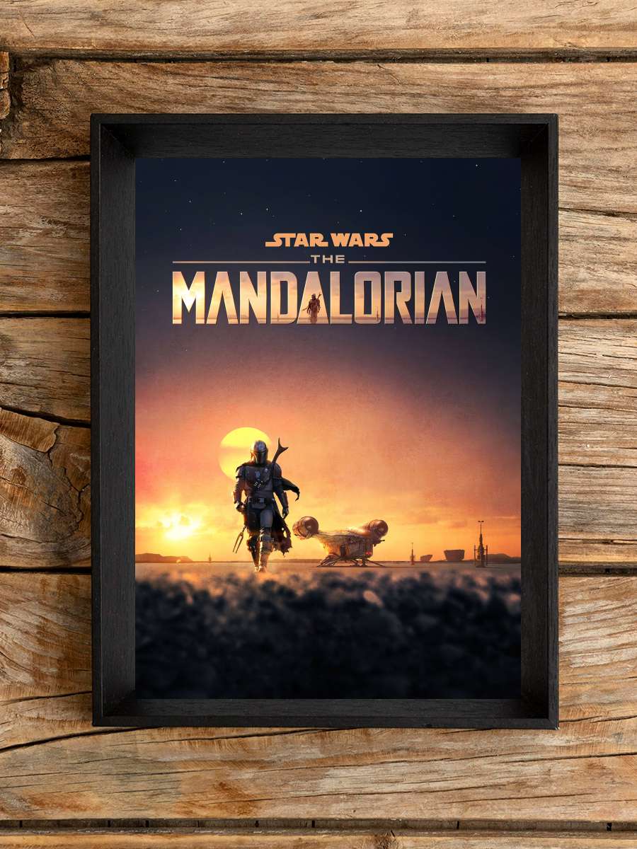 The Mandalorian Dizi Tablo Siyah Çerçeveli Dizi Poster Duvar Tablo