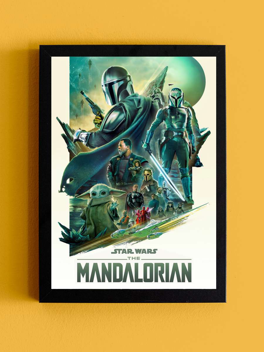 The Mandalorian Dizi Tablo Siyah Çerçeveli Dizi Poster Duvar Tablo