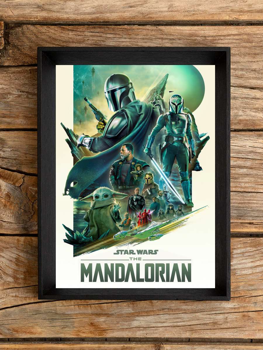 The Mandalorian Dizi Tablo Siyah Çerçeveli Dizi Poster Duvar Tablo