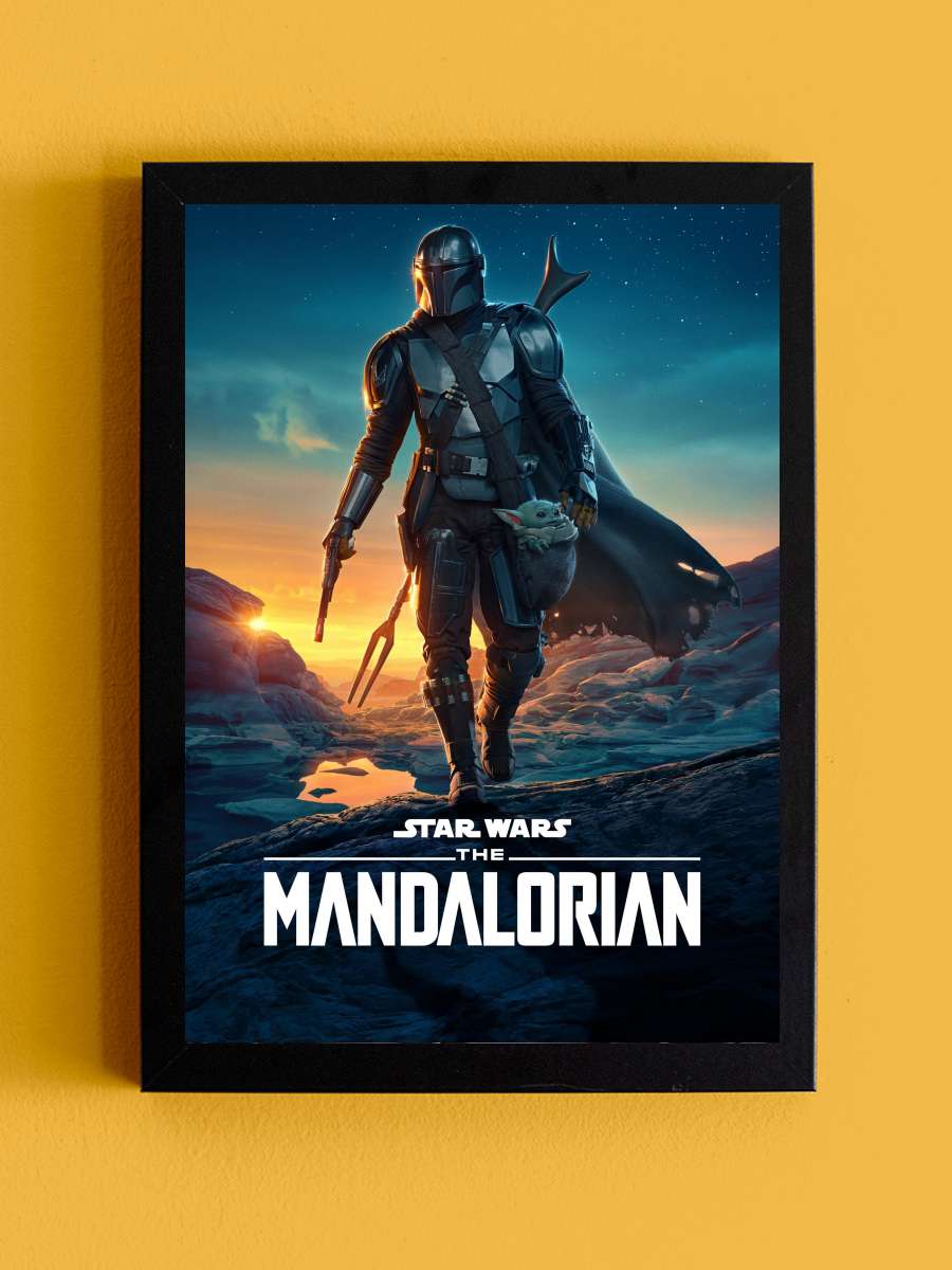 The Mandalorian Dizi Tablo Siyah Çerçeveli Dizi Poster Duvar Tablo