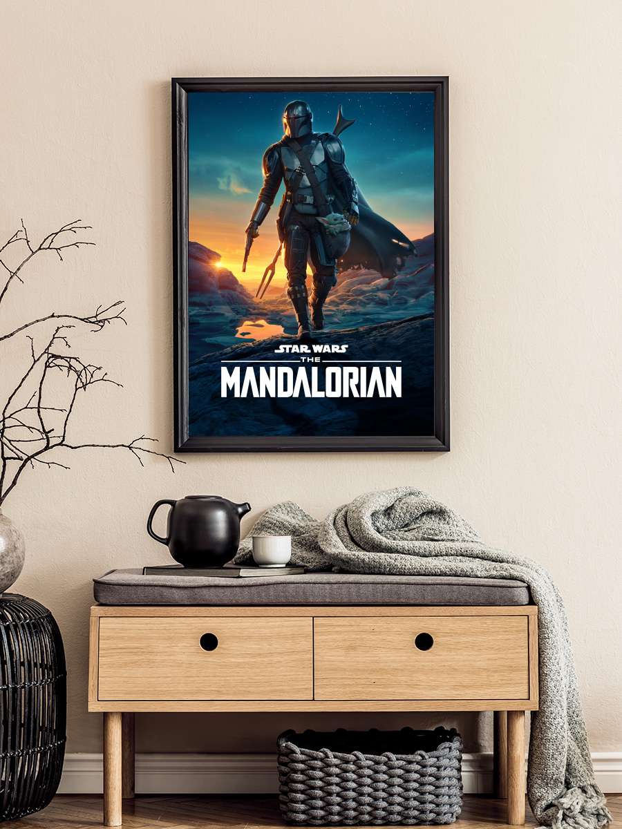 The Mandalorian Dizi Tablo Siyah Çerçeveli Dizi Poster Duvar Tablo