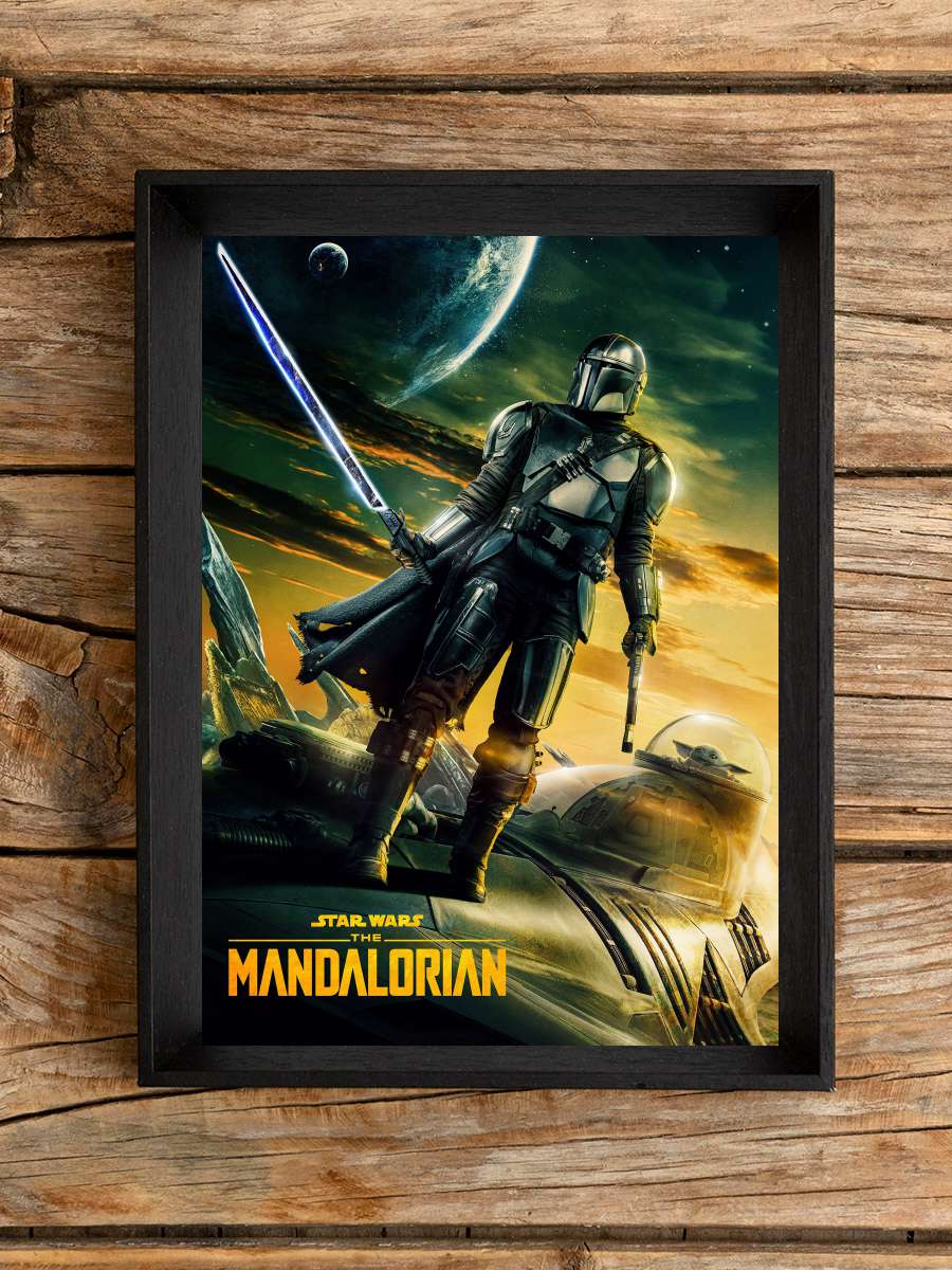 The Mandalorian Dizi Tablo Siyah Çerçeveli Dizi Poster Duvar Tablo