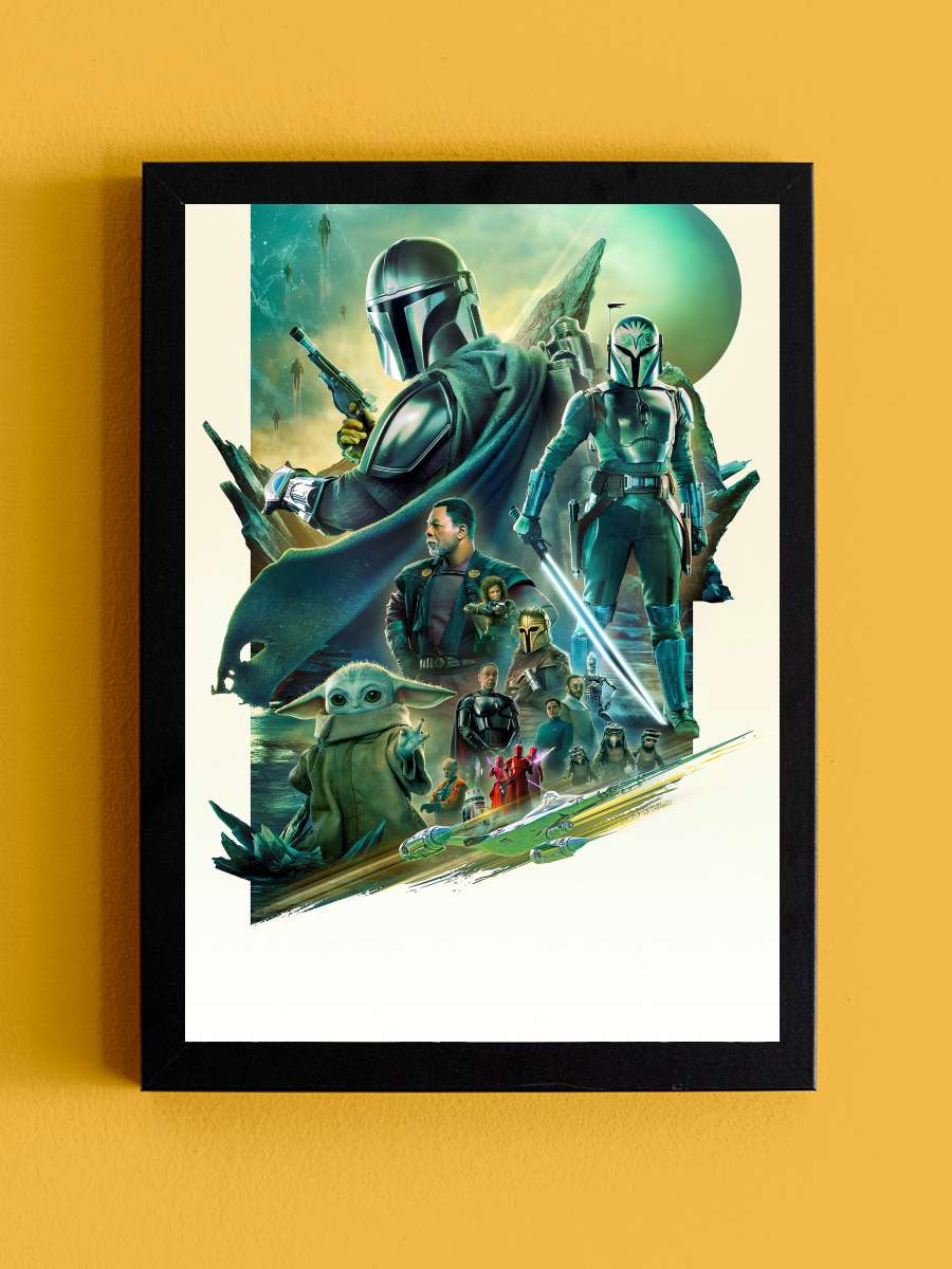 The Mandalorian Dizi Tablo Siyah Çerçeveli Dizi Poster Duvar Tablo