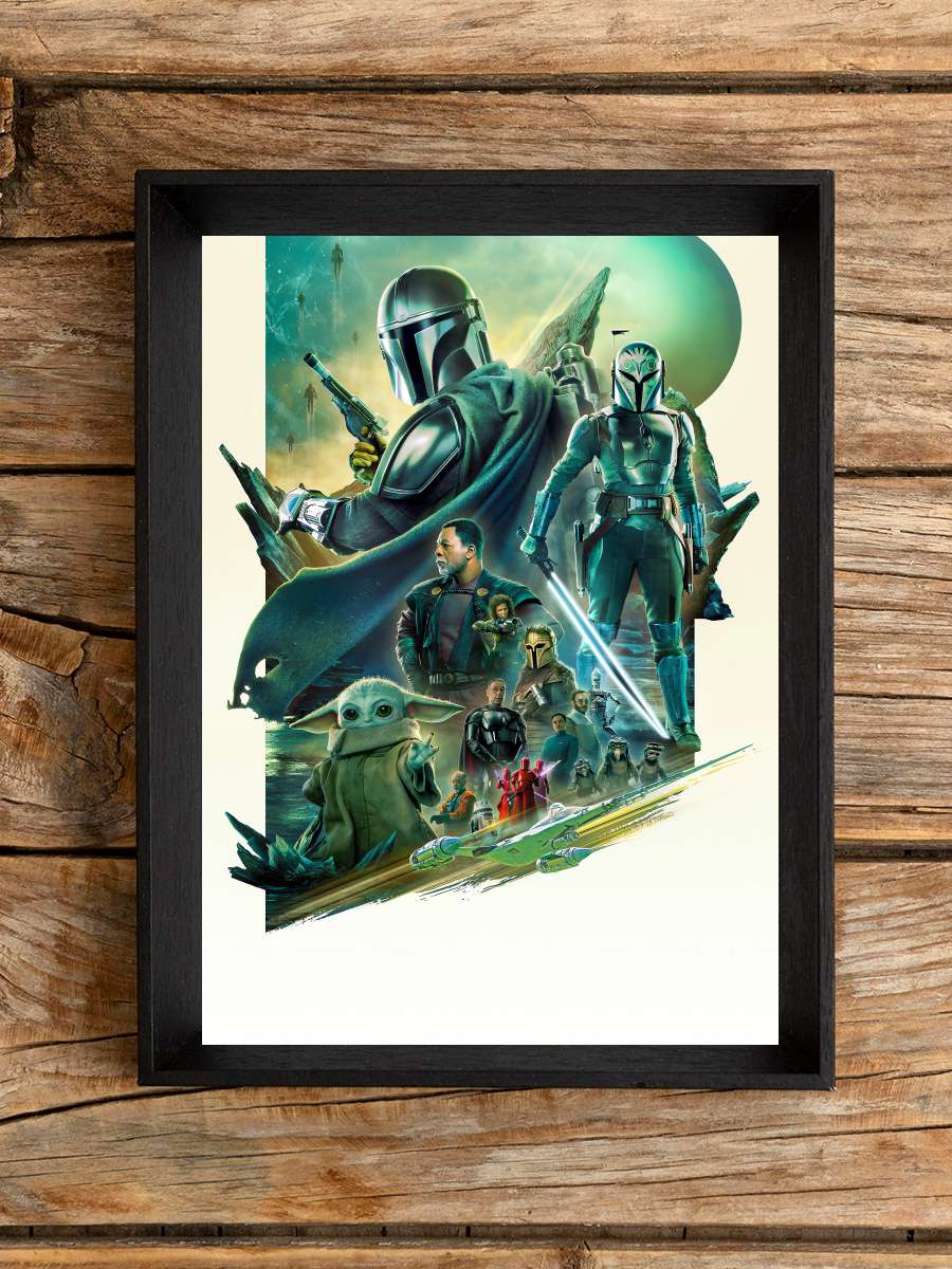 The Mandalorian Dizi Tablo Siyah Çerçeveli Dizi Poster Duvar Tablo