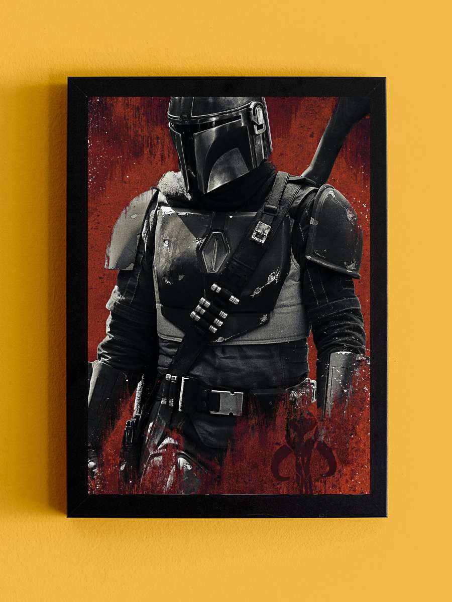 The Mandalorian Dizi Tablo Siyah Çerçeveli Dizi Poster Duvar Tablo