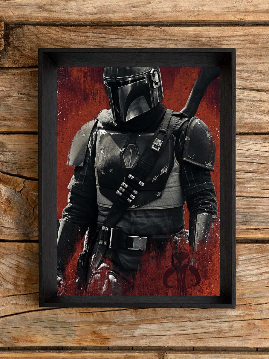 The Mandalorian Dizi Tablo Siyah Çerçeveli Dizi Poster Duvar Tablo