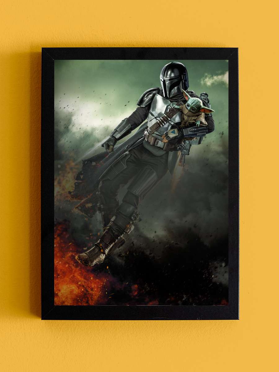 The Mandalorian Dizi Tablo Siyah Çerçeveli Dizi Poster Duvar Tablo