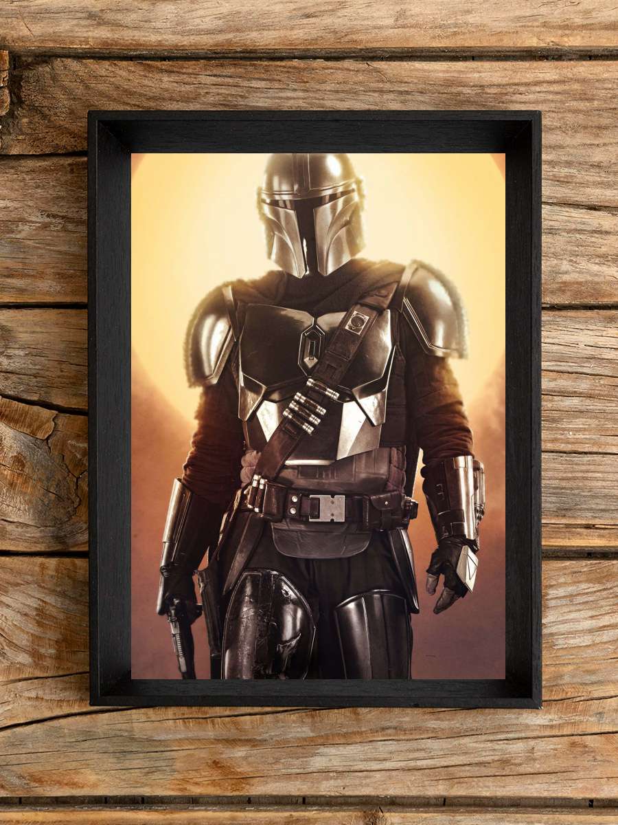 The Mandalorian Dizi Tablo Siyah Çerçeveli Dizi Poster Duvar Tablo