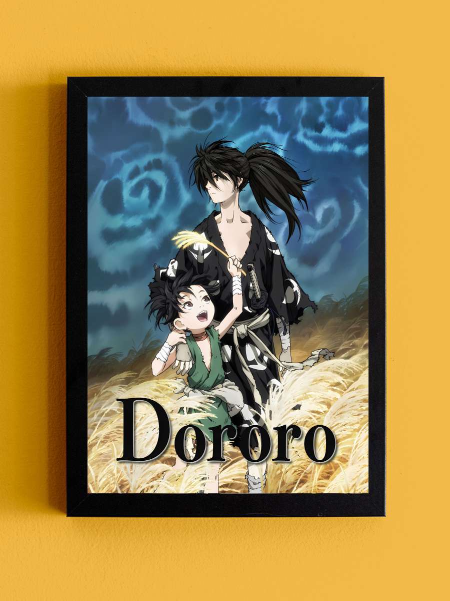 Dororo - どろろ Dizi Tablo Siyah Çerçeveli Dizi Poster Duvar Tablo