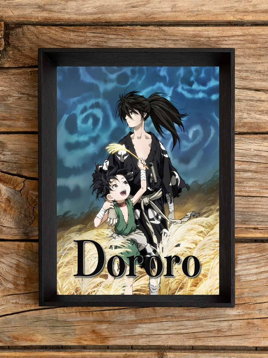 Dororo - どろろ Dizi Tablo Siyah Çerçeveli Dizi Poster Duvar Tablo