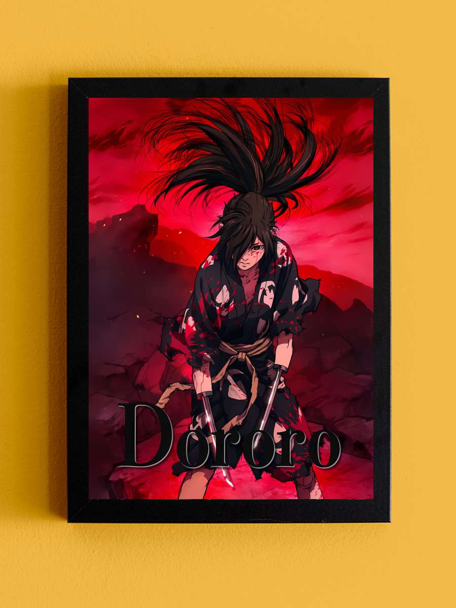 Dororo - どろろ Dizi Tablo Siyah Çerçeveli Dizi Poster Duvar Tablo