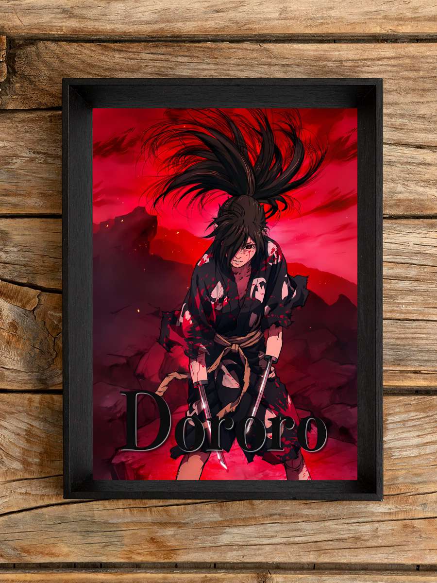 Dororo - どろろ Dizi Tablo Siyah Çerçeveli Dizi Poster Duvar Tablo