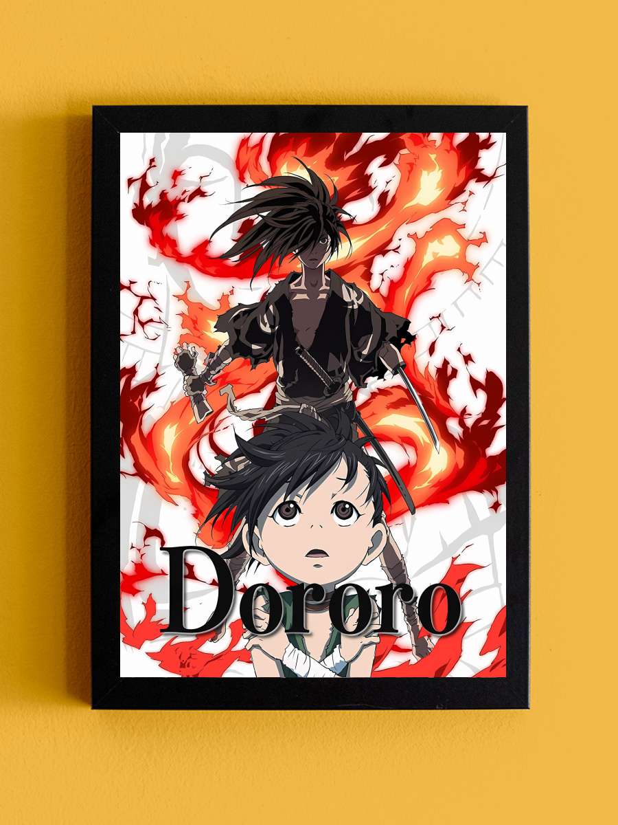 Dororo - どろろ Dizi Tablo Siyah Çerçeveli Dizi Poster Duvar Tablo