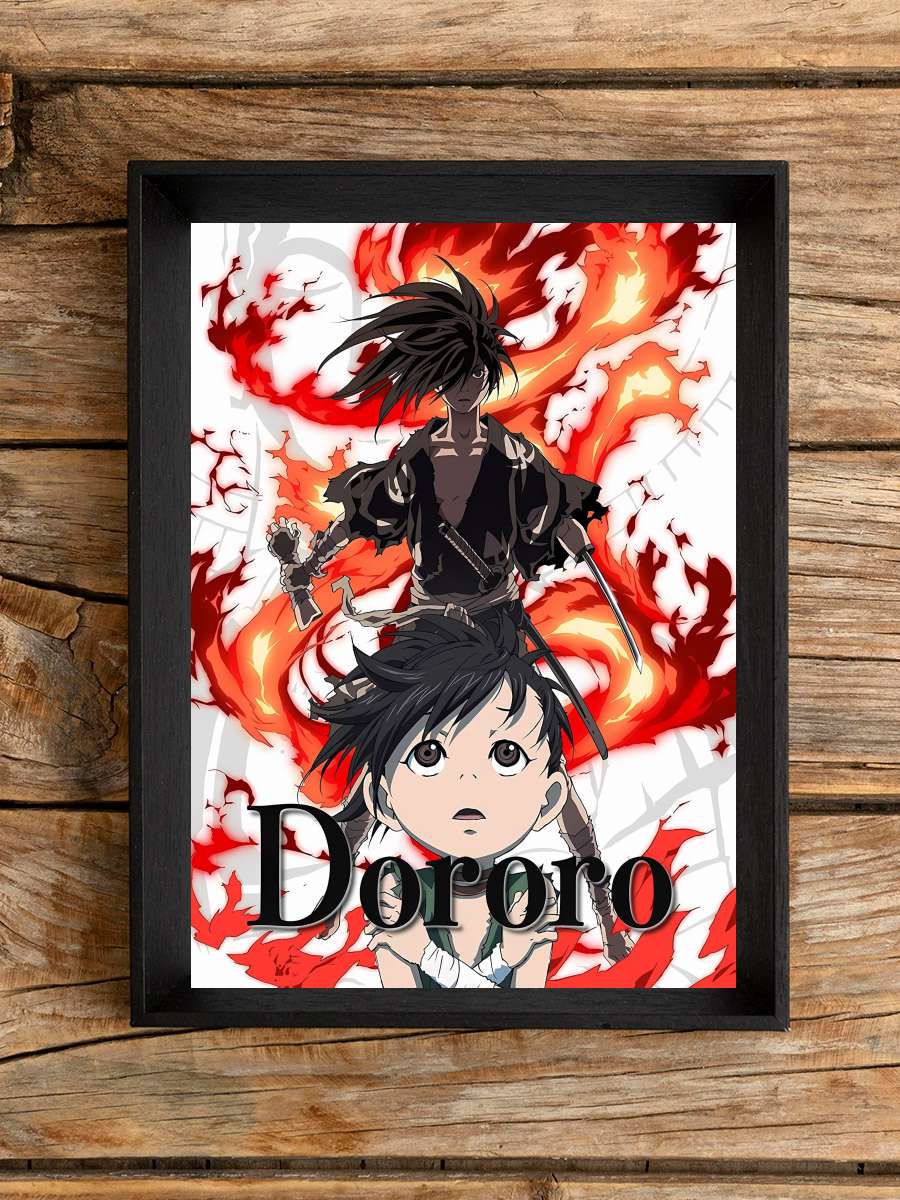 Dororo - どろろ Dizi Tablo Siyah Çerçeveli Dizi Poster Duvar Tablo