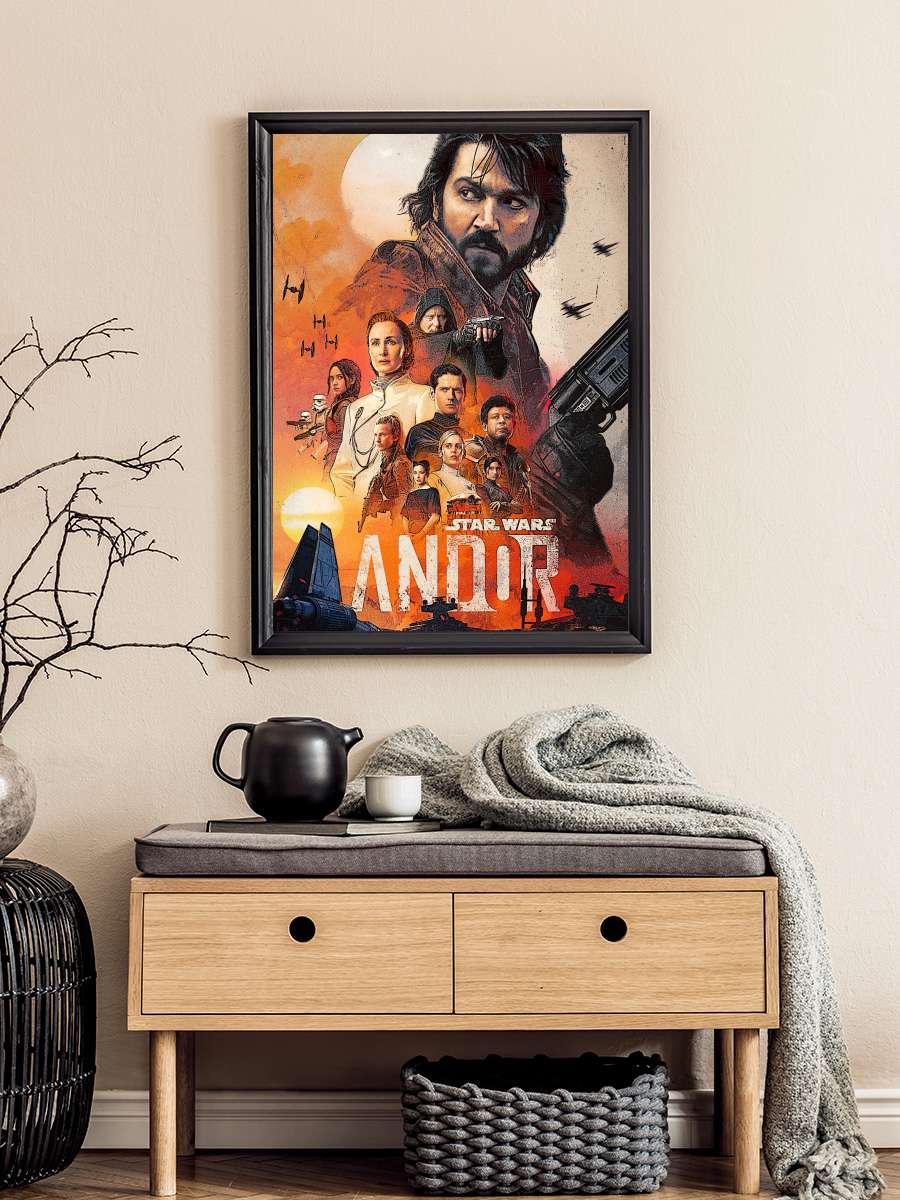 Star Wars: Andor Dizi Tablo Siyah Çerçeveli Dizi Poster Duvar Tablo