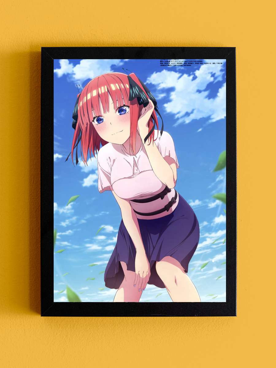 5-toubun no Hanayome - 五等分の花嫁 Dizi Tablo Siyah Çerçeveli Dizi Poster Duvar Tablo