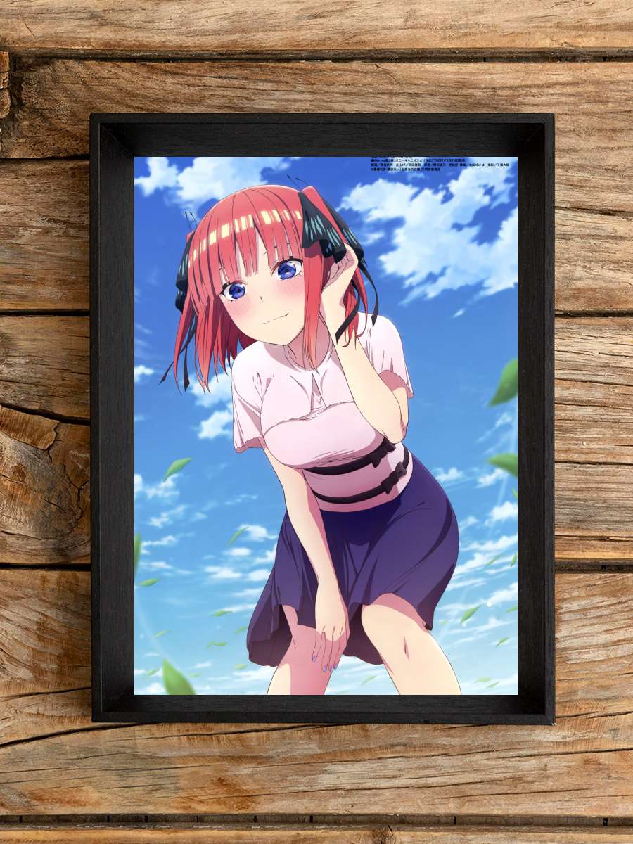 5-toubun no Hanayome - 五等分の花嫁 Dizi Tablo Siyah Çerçeveli Dizi Poster Duvar Tablo