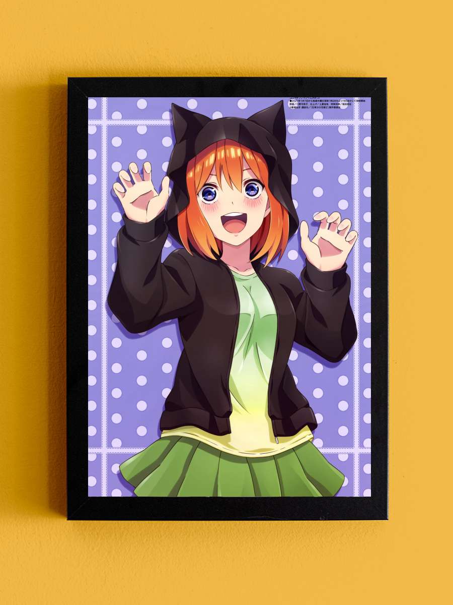 5-toubun no Hanayome - 五等分の花嫁 Dizi Tablo Siyah Çerçeveli Dizi Poster Duvar Tablo