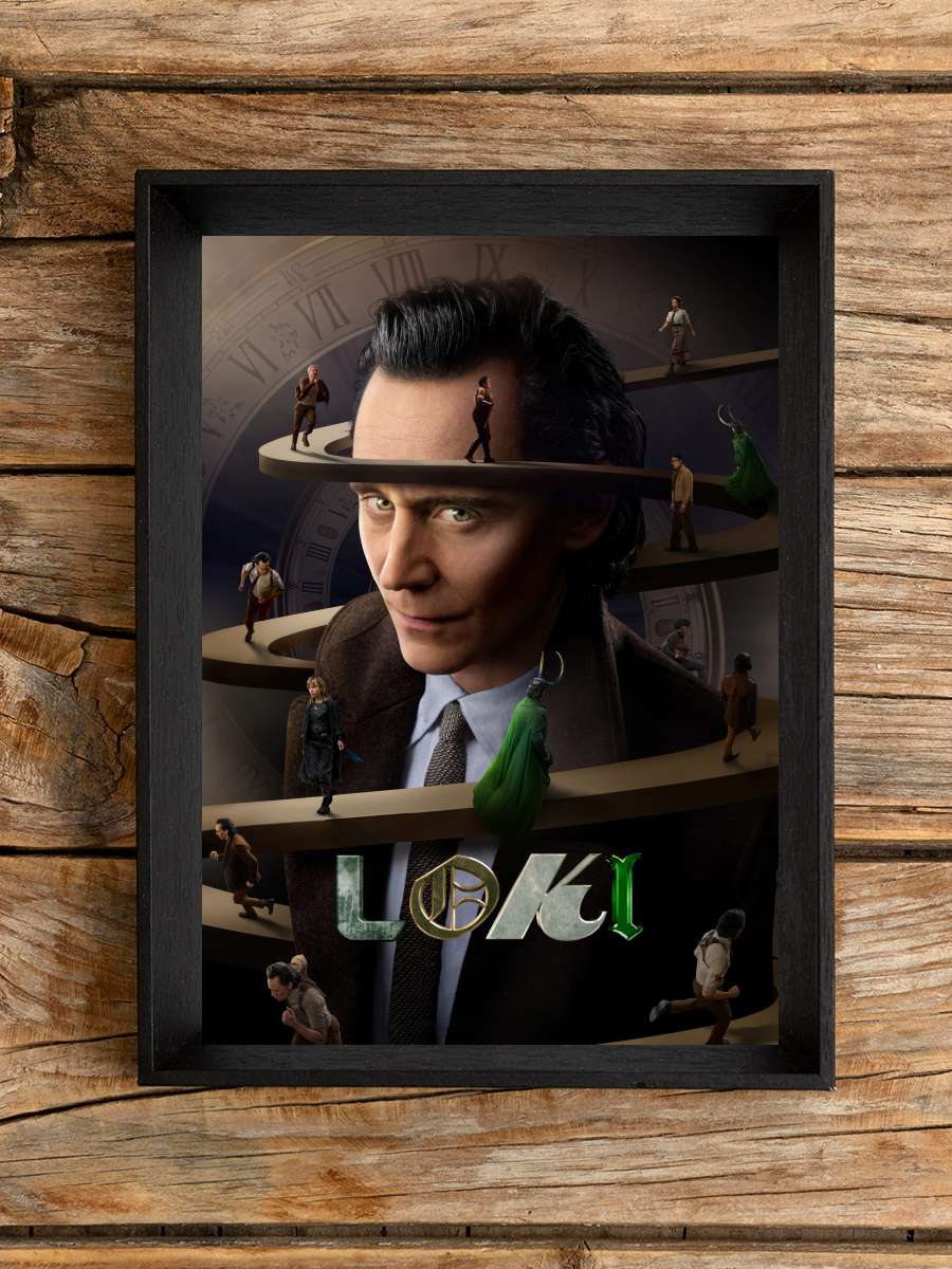 Loki Dizi Tablo Siyah Çerçeveli Dizi Poster Duvar Tablo