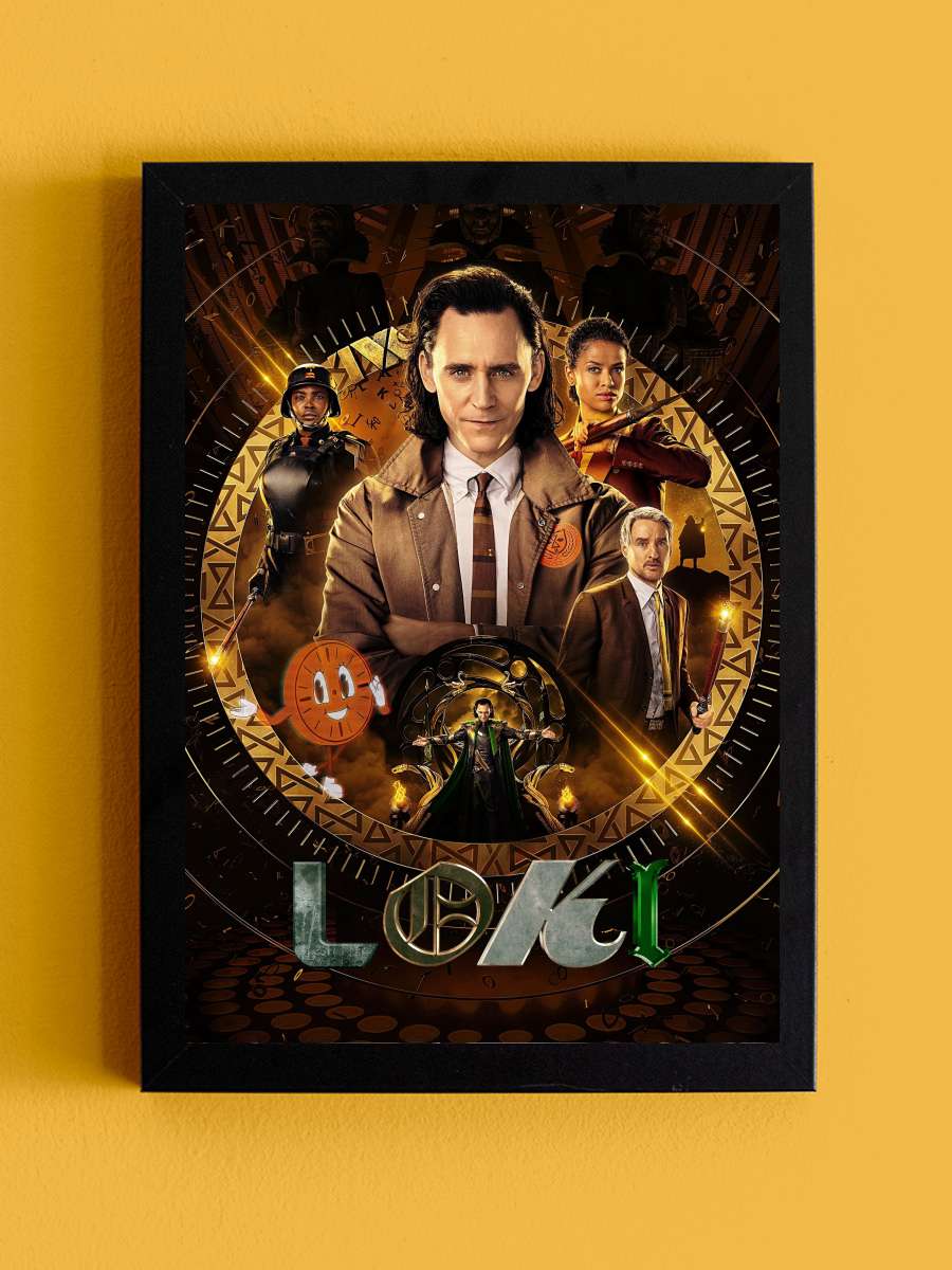 Loki Dizi Tablo Siyah Çerçeveli Dizi Poster Duvar Tablo