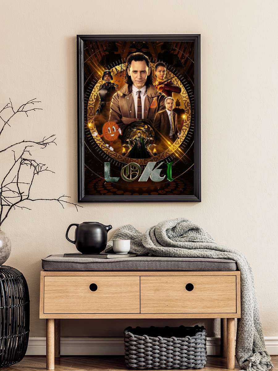 Loki Dizi Tablo Siyah Çerçeveli Dizi Poster Duvar Tablo