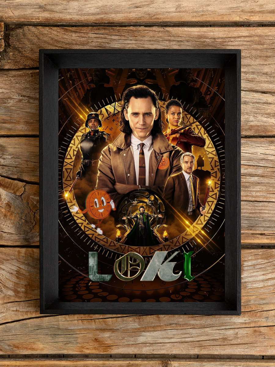 Loki Dizi Tablo Siyah Çerçeveli Dizi Poster Duvar Tablo