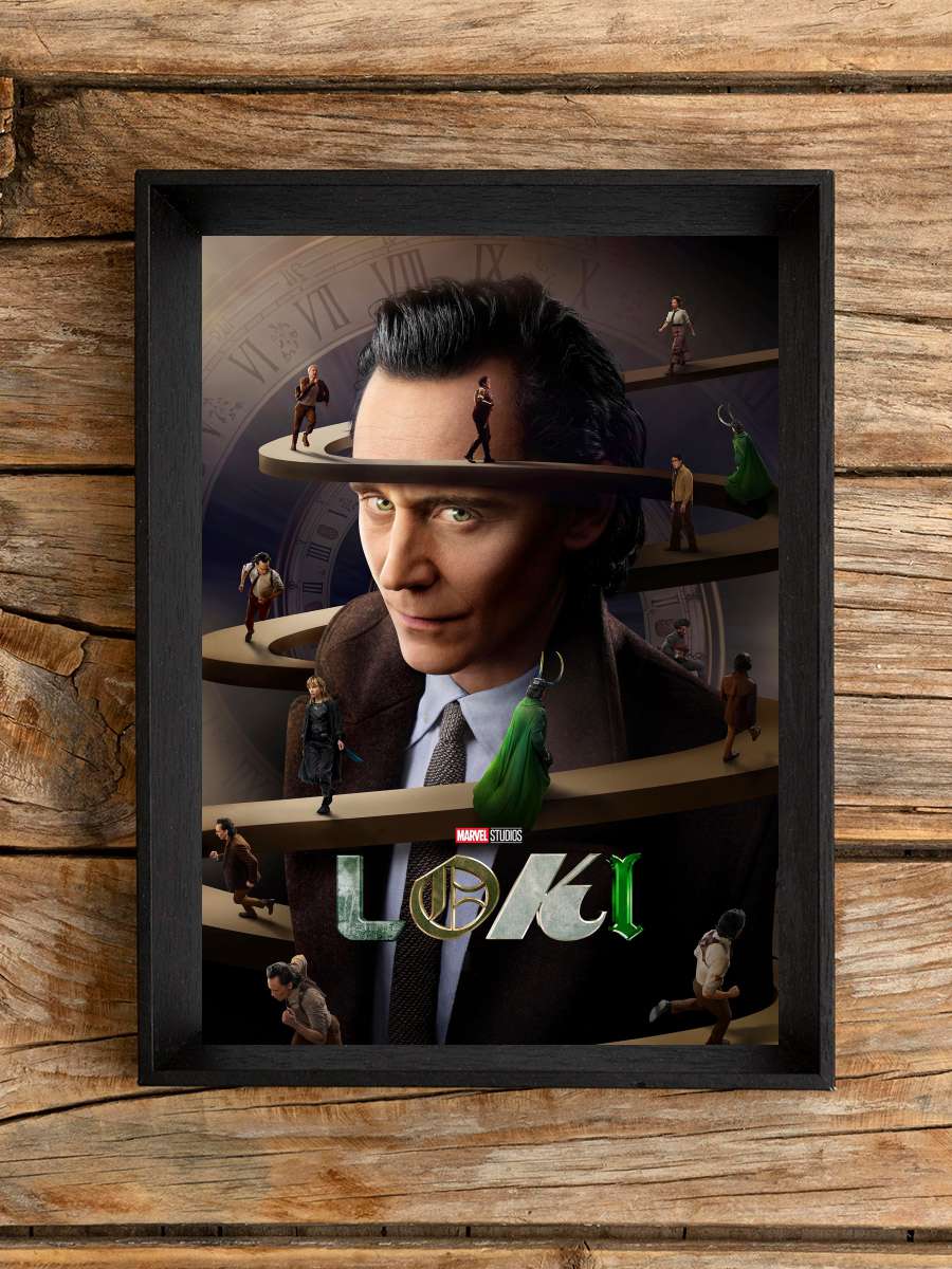 Loki Dizi Tablo Siyah Çerçeveli Dizi Poster Duvar Tablo