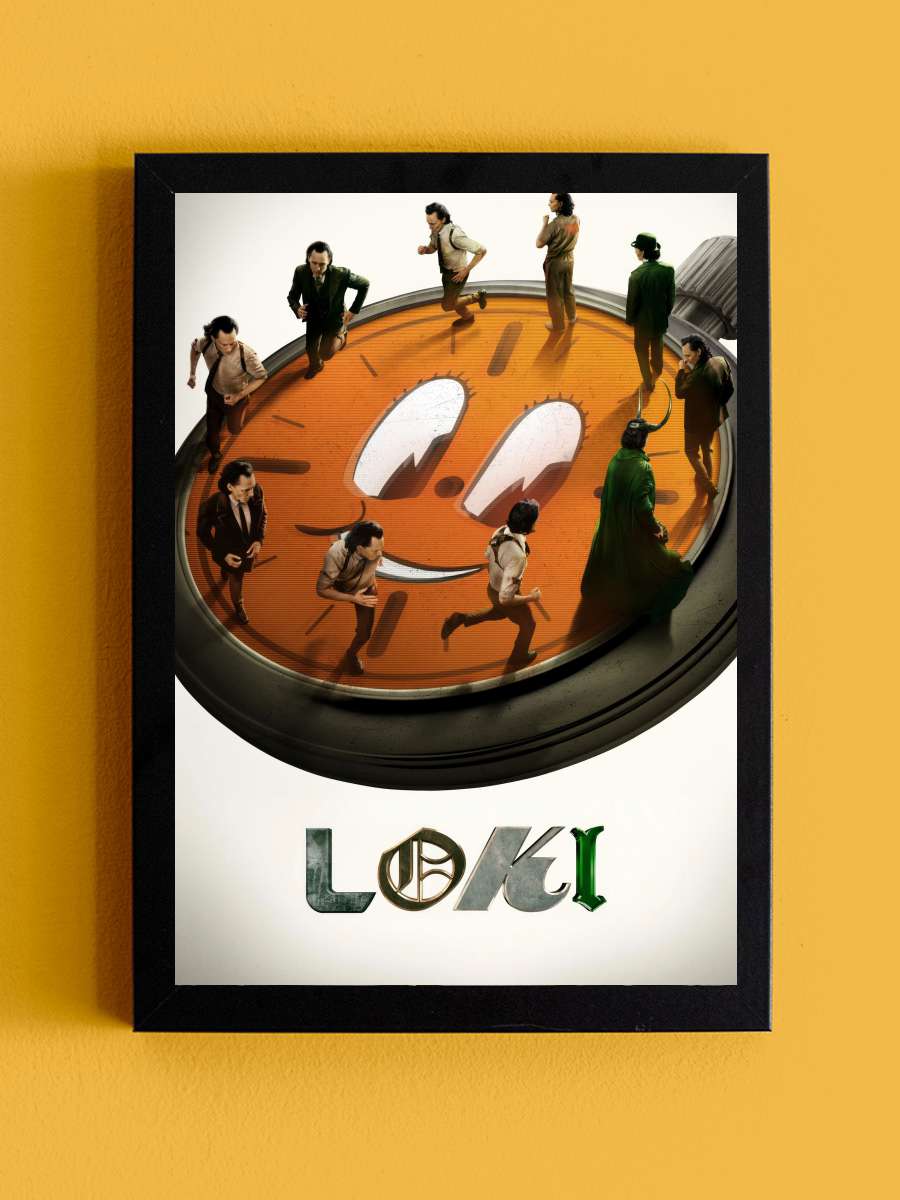 Loki Dizi Tablo Siyah Çerçeveli Dizi Poster Duvar Tablo