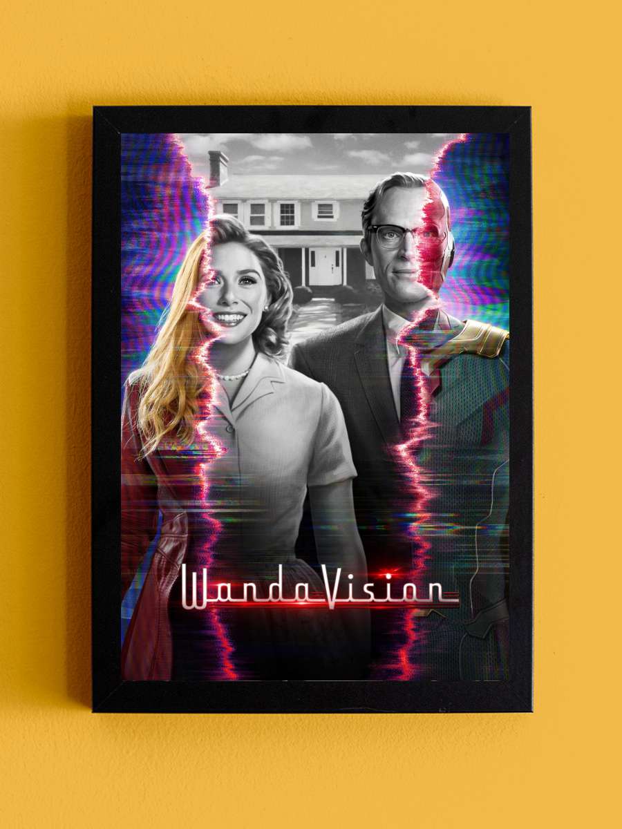 WandaVision Dizi Tablo Siyah Çerçeveli Dizi Poster Duvar Tablo