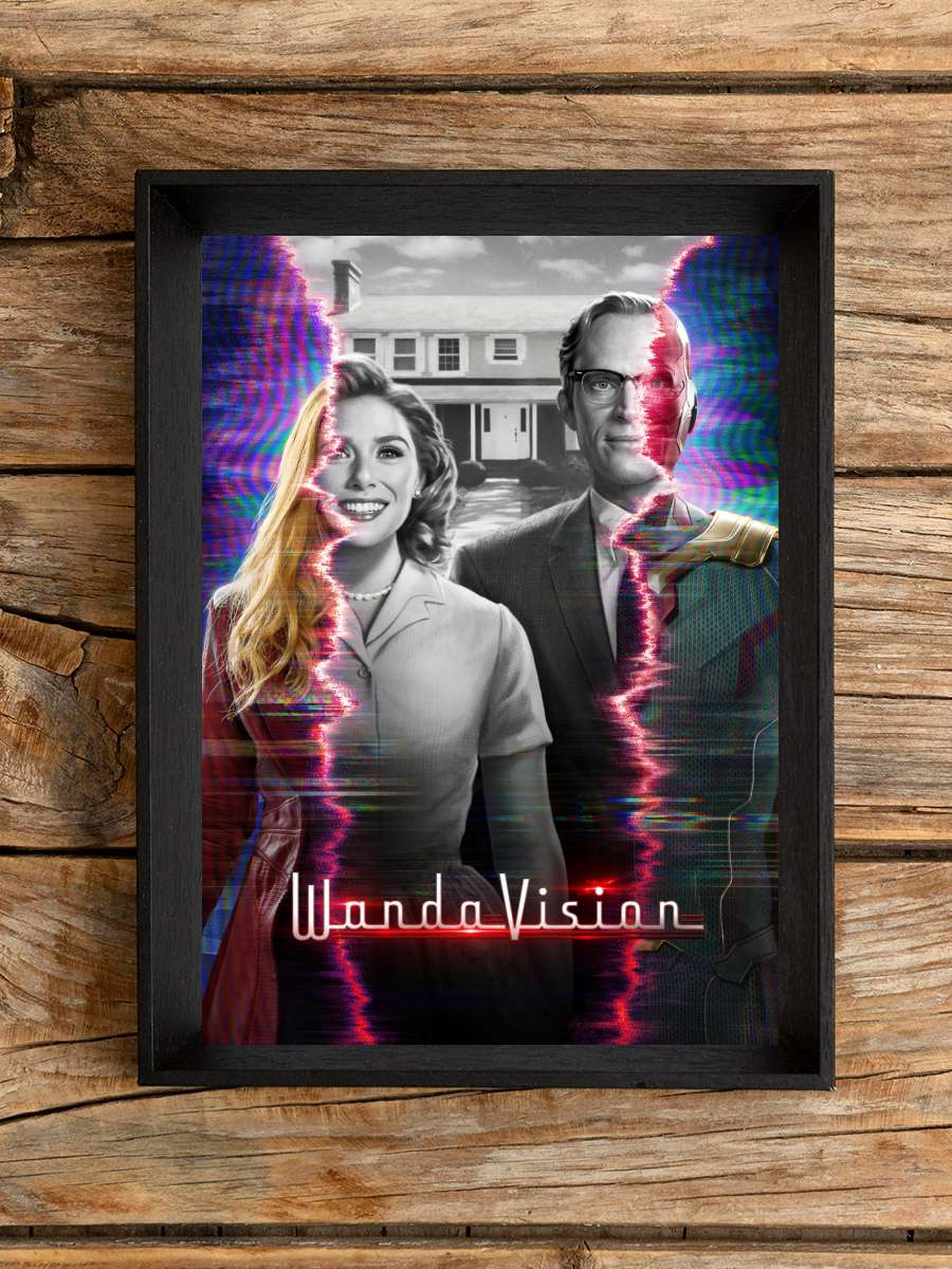 WandaVision Dizi Tablo Siyah Çerçeveli Dizi Poster Duvar Tablo