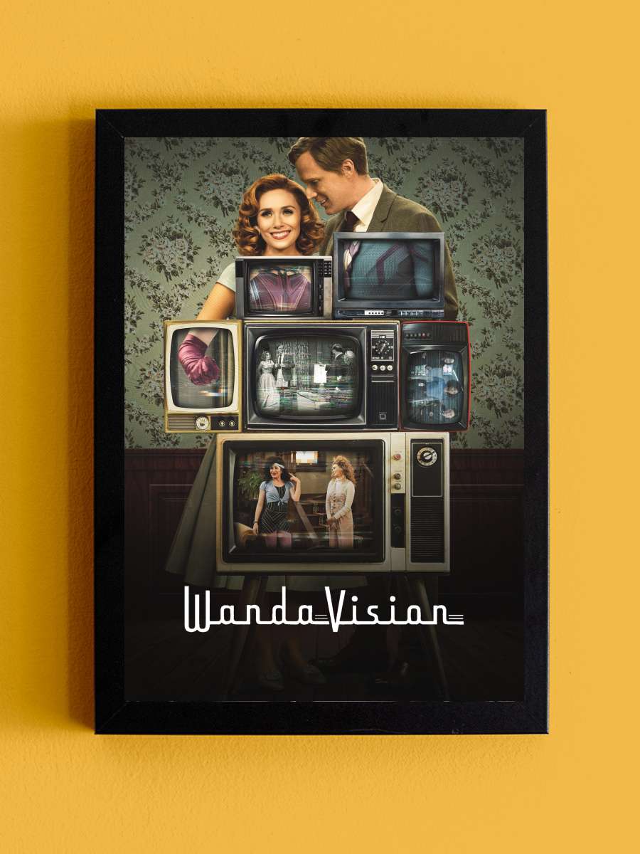 WandaVision Dizi Tablo Siyah Çerçeveli Dizi Poster Duvar Tablo