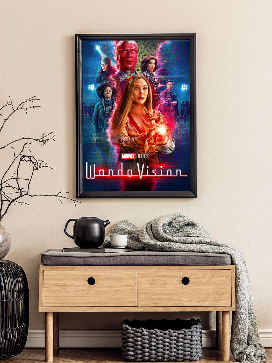 WandaVision Dizi Tablo Siyah Çerçeveli Dizi Poster Duvar Tablo