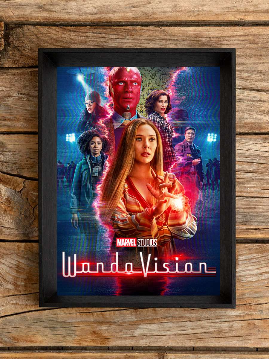 WandaVision Dizi Tablo Siyah Çerçeveli Dizi Poster Duvar Tablo