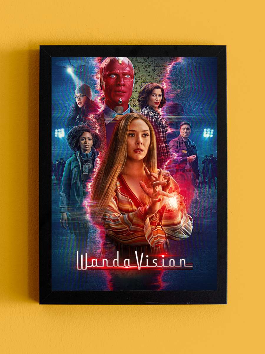 WandaVision Dizi Tablo Siyah Çerçeveli Dizi Poster Duvar Tablo