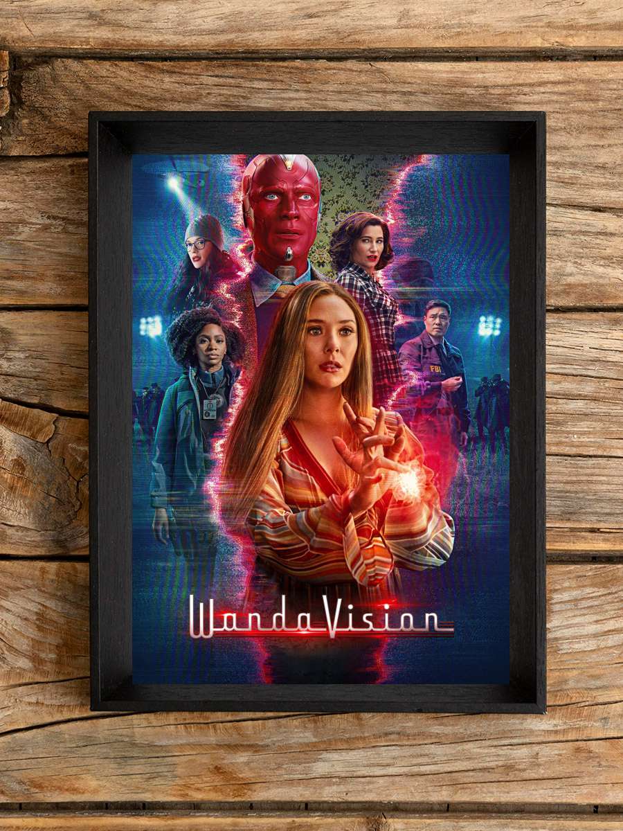 WandaVision Dizi Tablo Siyah Çerçeveli Dizi Poster Duvar Tablo