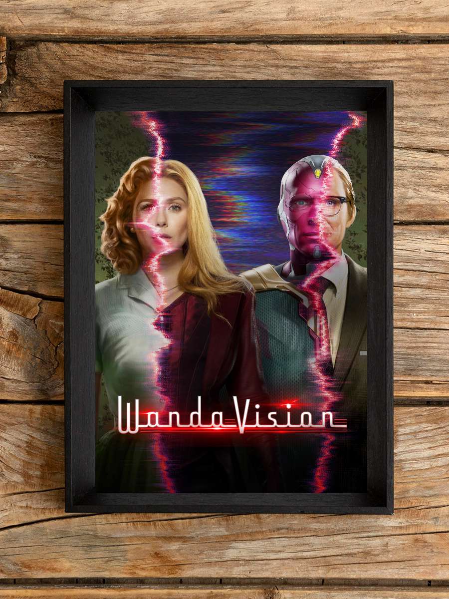 WandaVision Dizi Tablo Siyah Çerçeveli Dizi Poster Duvar Tablo